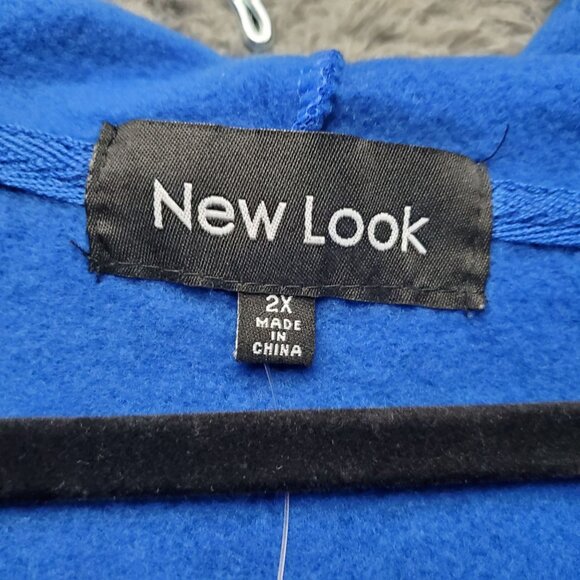 Ashley Stewart Suit Women Size 2X Royal Blue Rainbow Stripe Sweat Set *NWT* - Picture 2 of 16